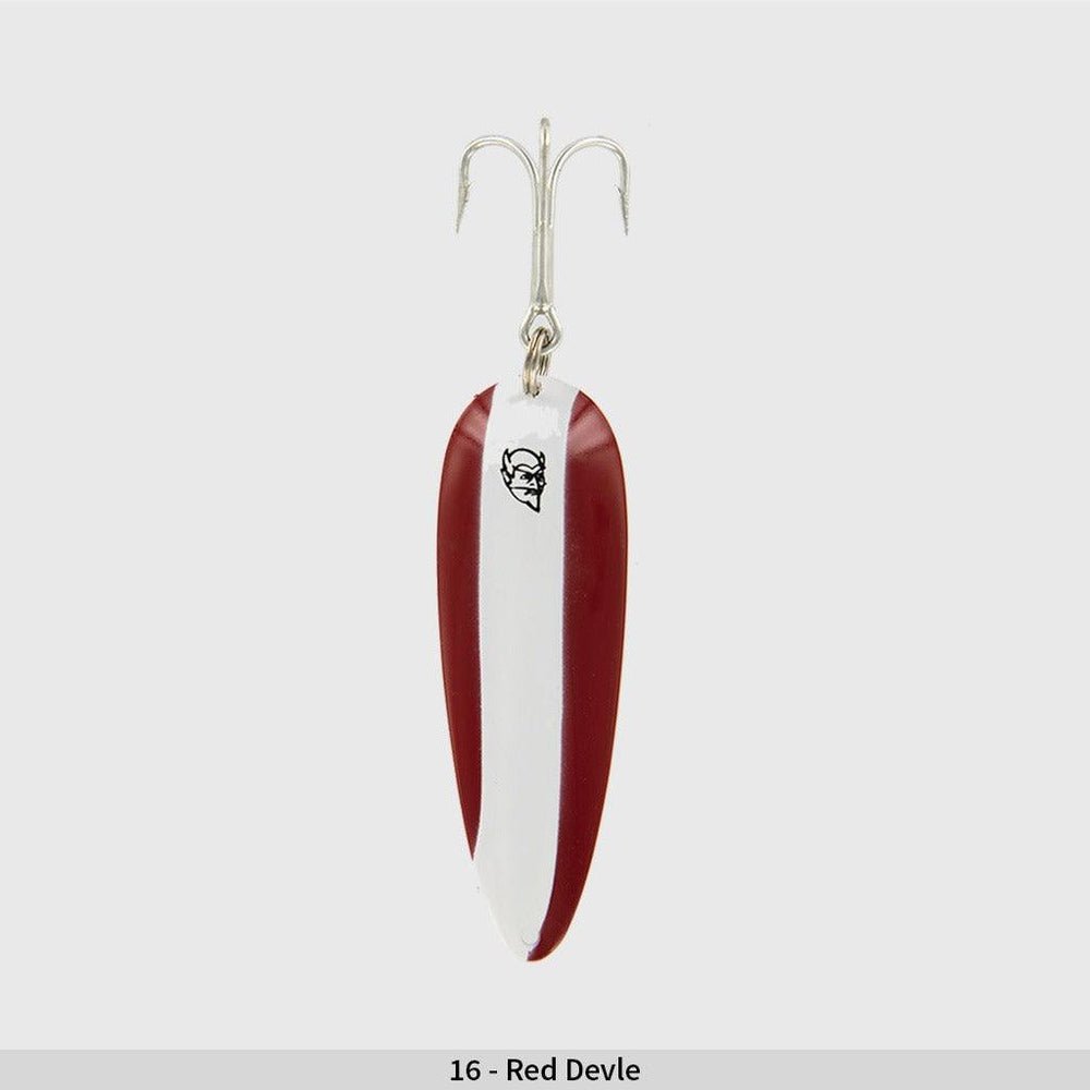EPPINGER DARDEVLE IMP RED/WHITE STRIPE 2/5 OZ