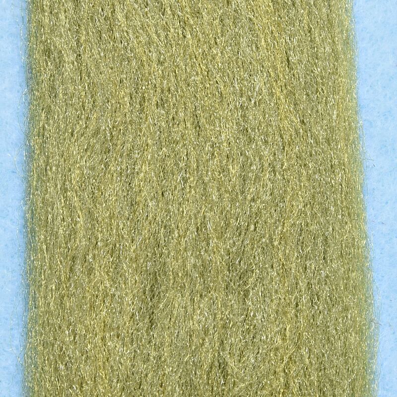 HARELINE DUBBIN EP SILKY FIBERS 3D #159 GOLDEN OLIVE