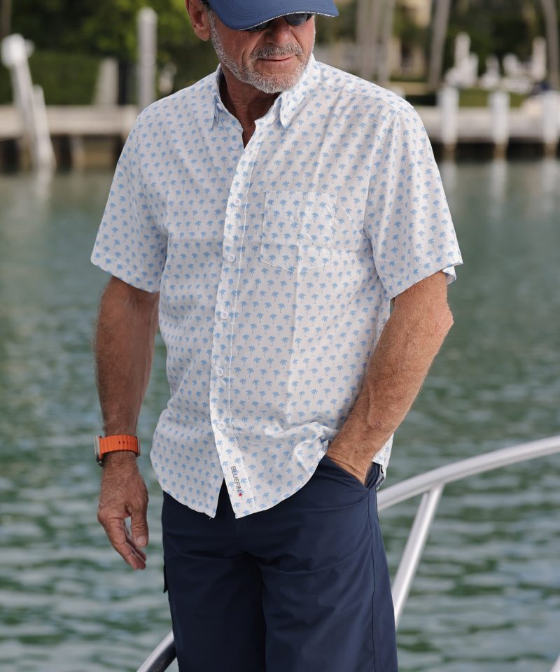 BLUEFIN FINS OUT SPORT WHITE SS SHIRT