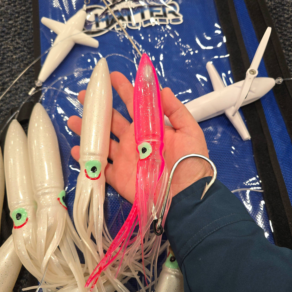 JB 19" SIDE TRACKER WITH 11" FUKU SQUID