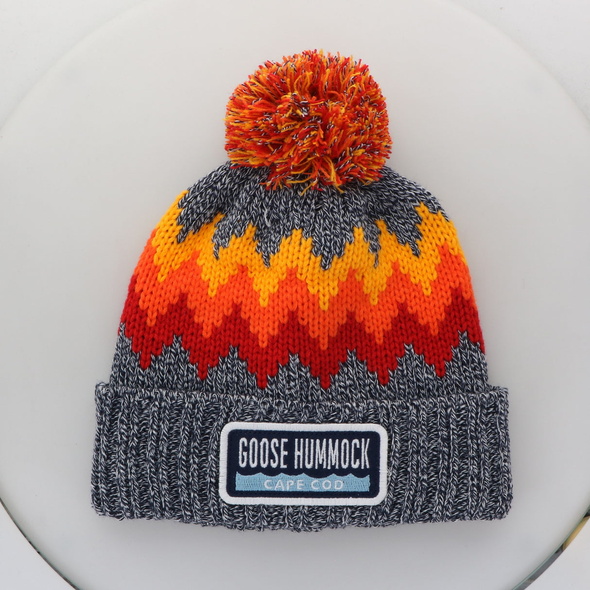 LEGACY ZIG ZAG BOBBLE HAT W/GOOSE HUMMOCK PATCH
