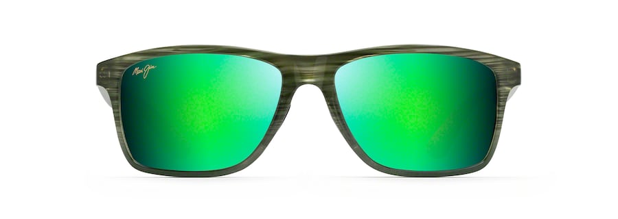 MAUI JIM MAUI GREEN MIRROR ONSHORE OLIVE STRIPE FADE