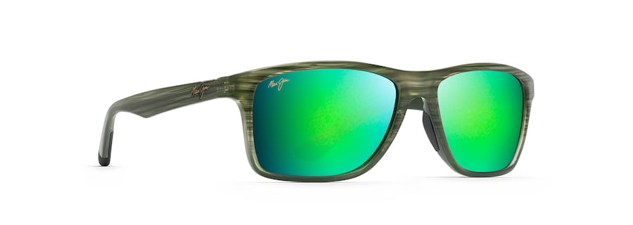 MAUI JIM MAUI GREEN MIRROR ONSHORE OLIVE STRIPE FADE