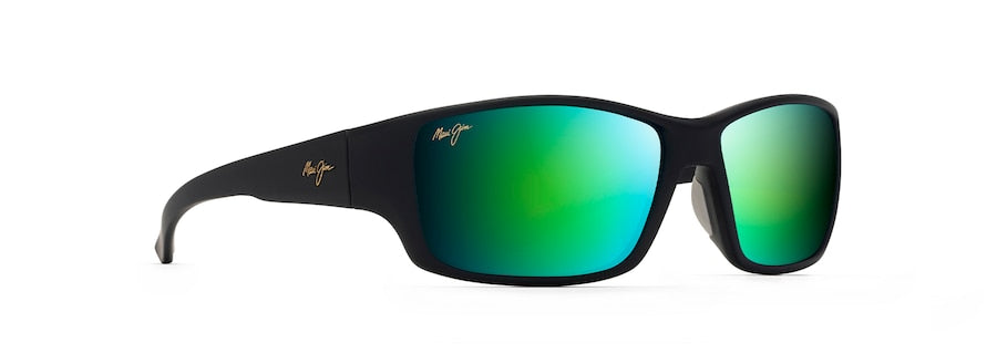 MAUI JIM GREEN MIRROR LOCAL KINE BLACK/TRAN GREEN/LT GREY