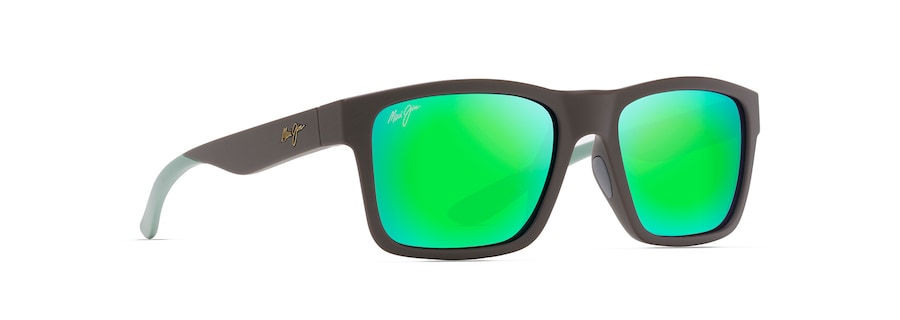 MAUI JIM MAUI GREEN THE FLATS BROWN W/MINT INTERIOR