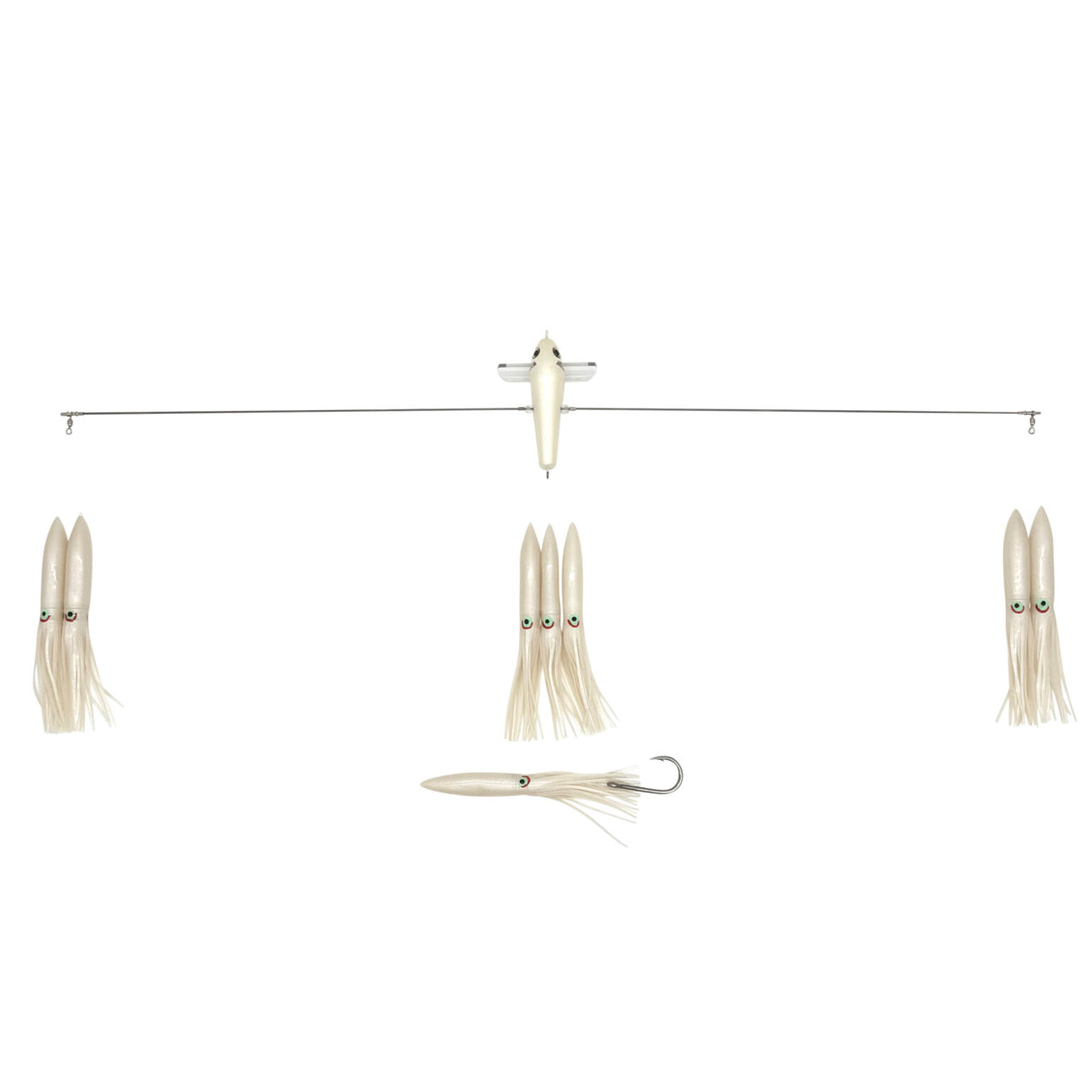 JB 36" SIDE TRACKER WITH 11" FUKU SQUID