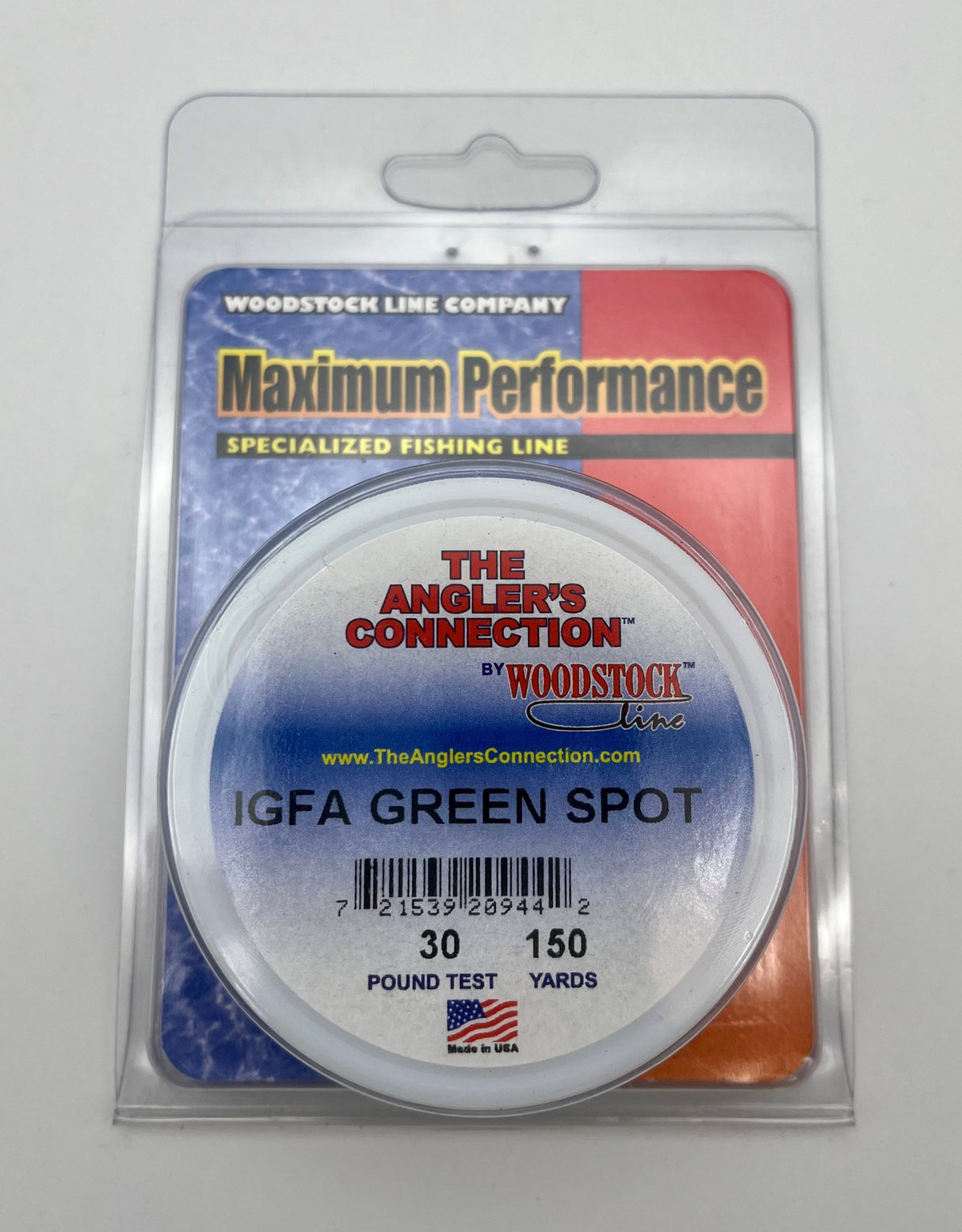 WOODSTOCK DACRON IGFA GREENSPOT 50 LB 100 YARDS