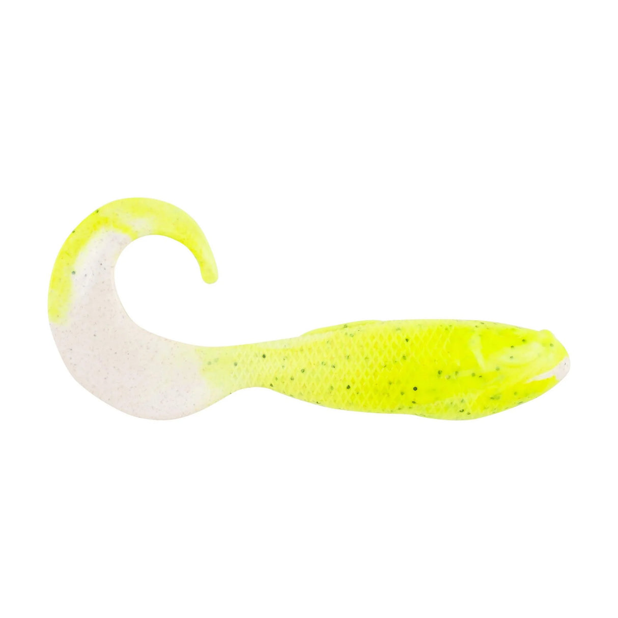 GULP! SALTWATER SWIMMING MULLET 3" Chartreuse Pepper neon 11 PACK