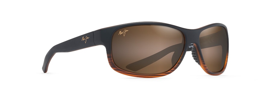 MAUI JIM HCL KAIWI CHANNEL DARK BROWN STRIPE