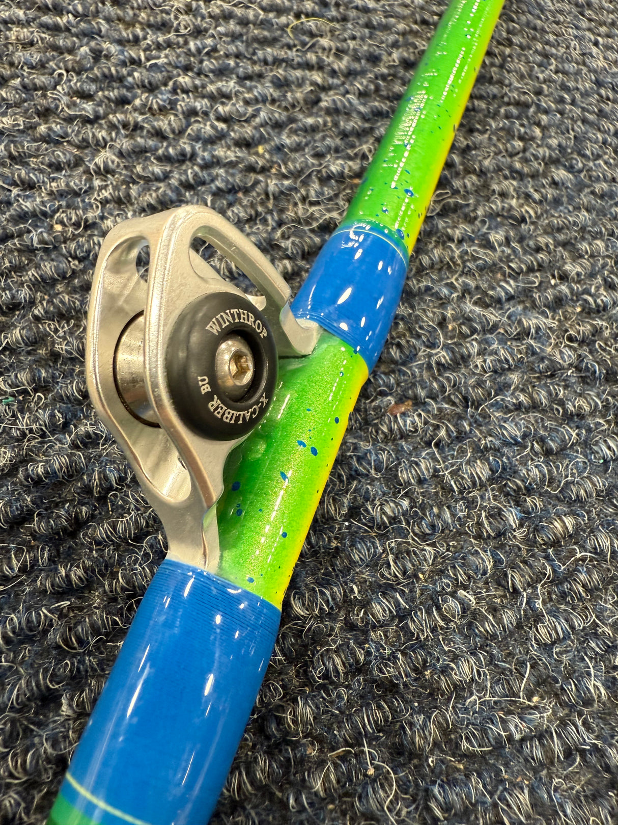 Zack's Team Goose XXL Tuna Rod, No 6 Silver Guides MAHI