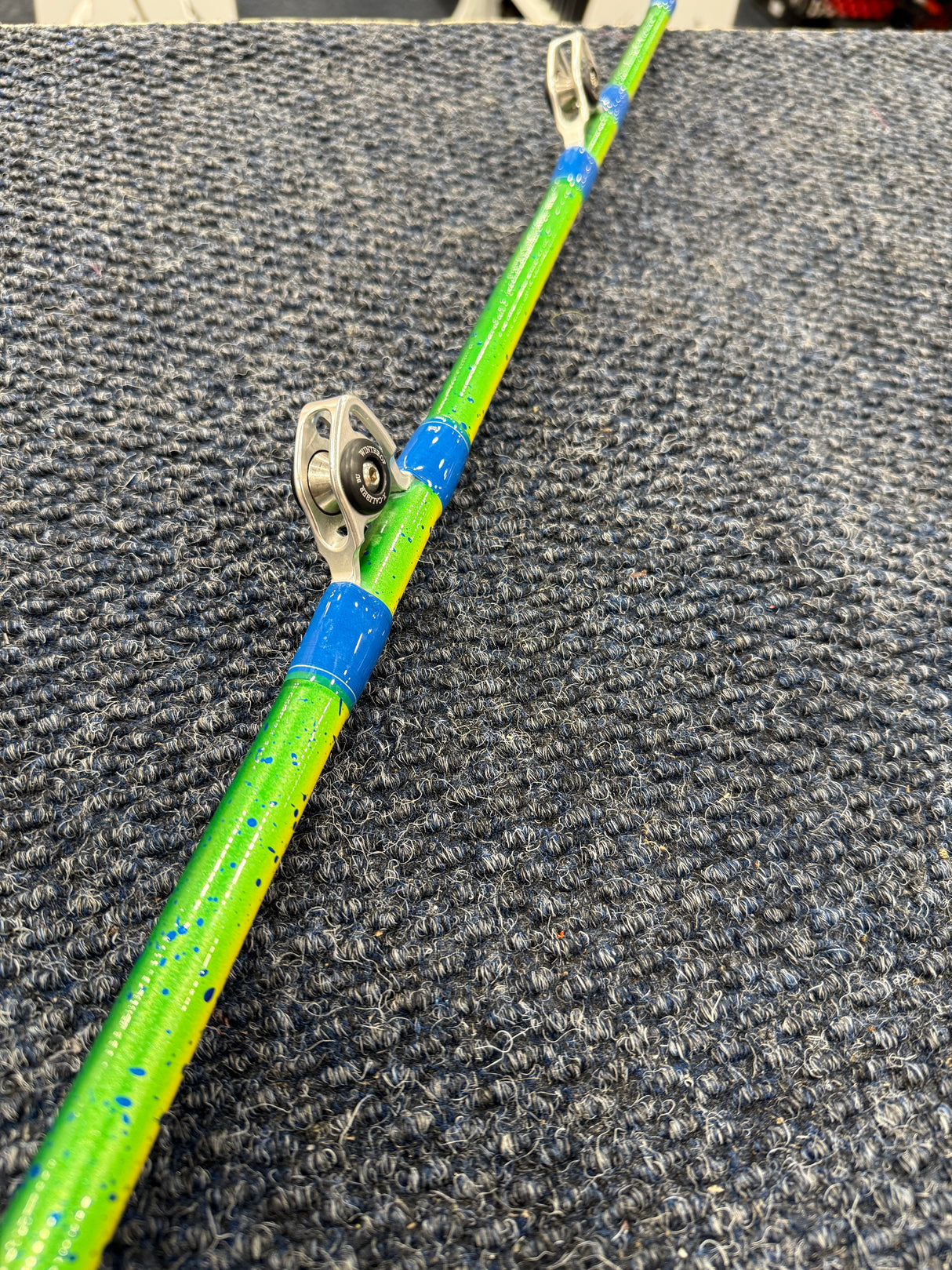 Zack's Team Goose XXL Tuna Rod, No 6 Silver Guides MAHI