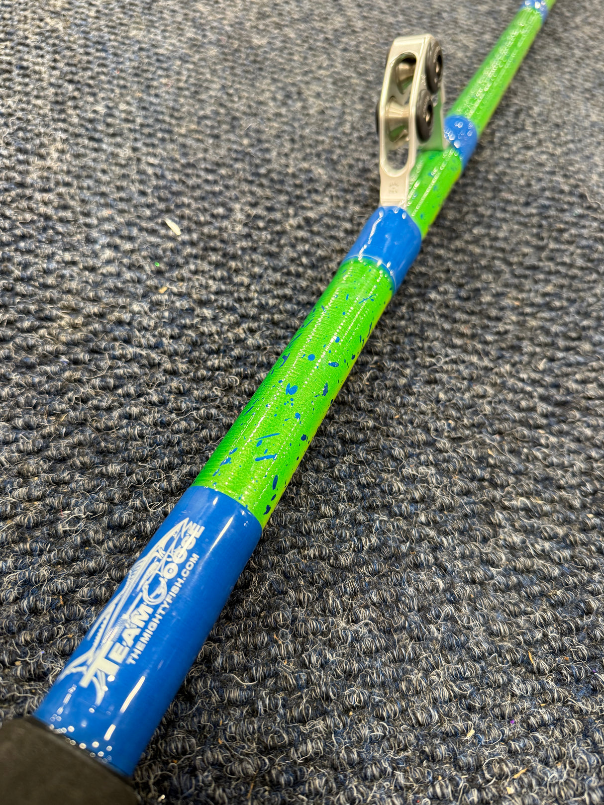 Zack's Team Goose XXL Tuna Rod, No 6 Silver Guides MAHI