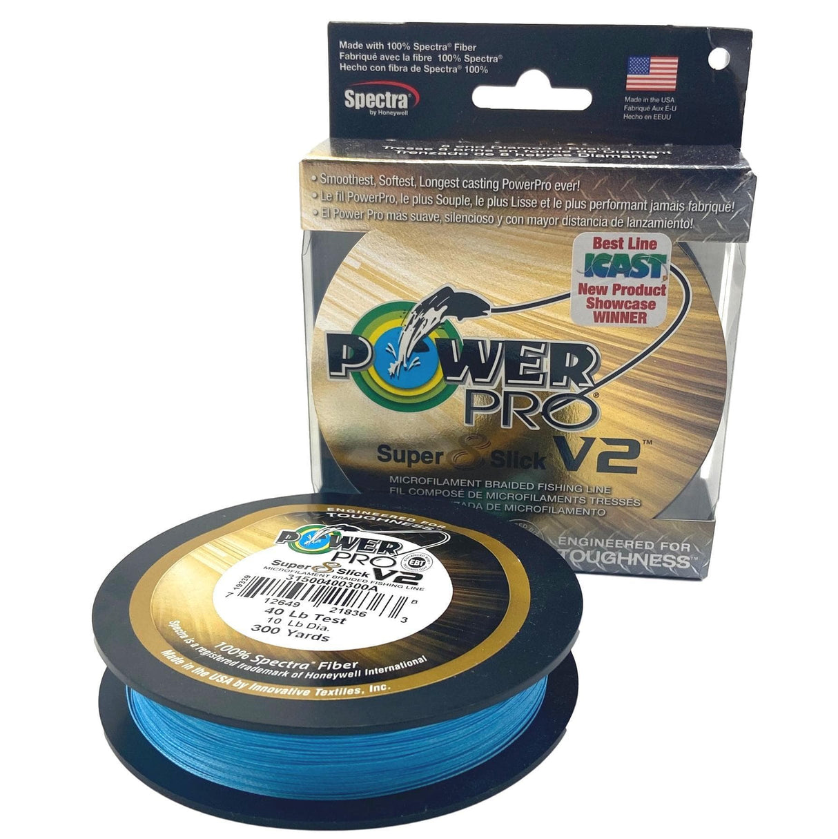 POWER PRO SUPER SLICK V2 BLUE 40 LB 300 YARDS