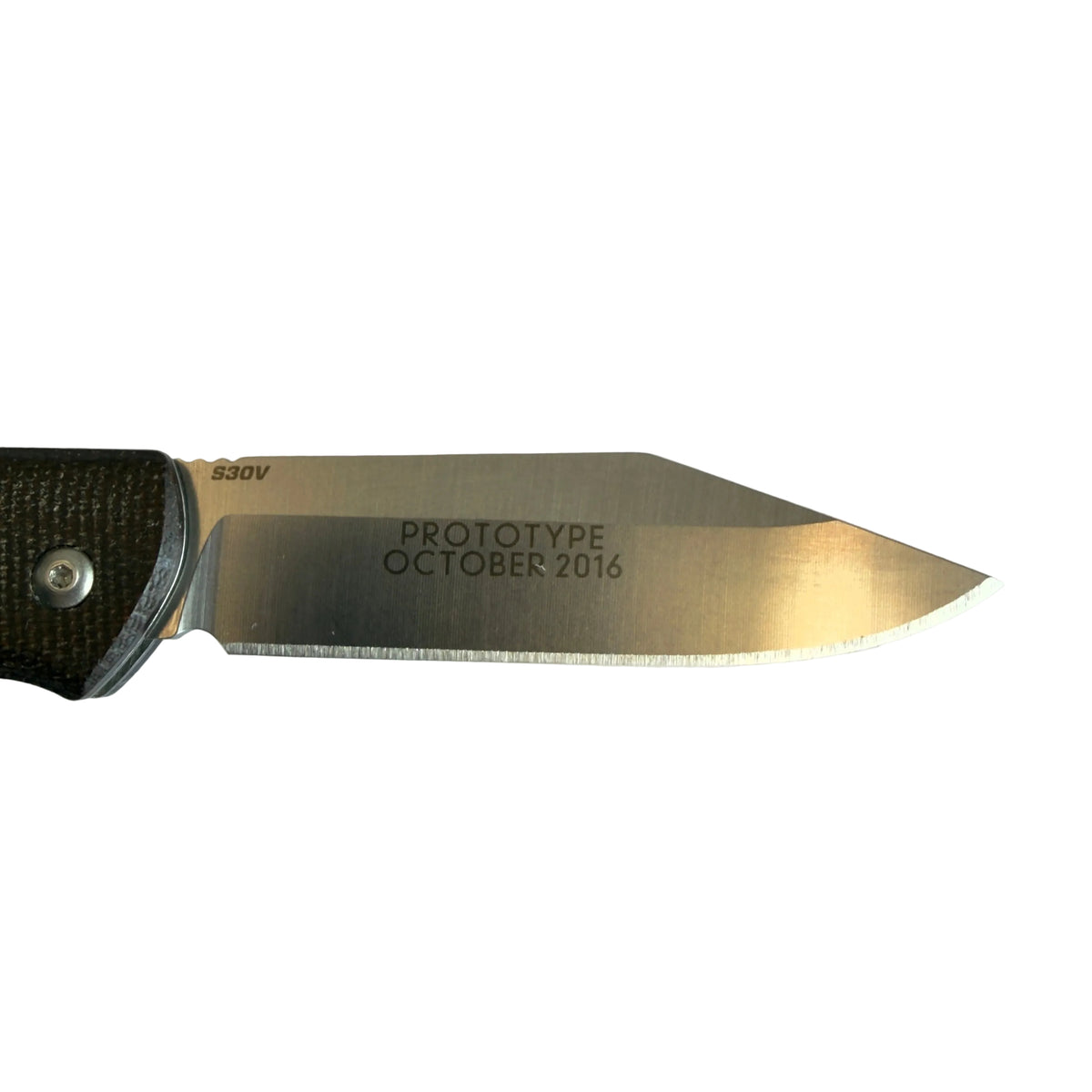 BENCHMADE PROPER, SLIPJOINT, CLIP PT 318, PROTOTYPE