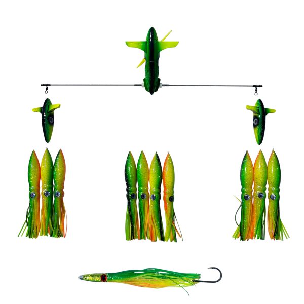 CHATTER LURES 24" WINGMAN SIDE TRACKER WITH 9" SHELL SQUID