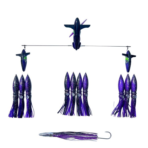 CHATTER LURES 24" WINGMAN SIDE TRACKER WITH 9" SHELL SQUID