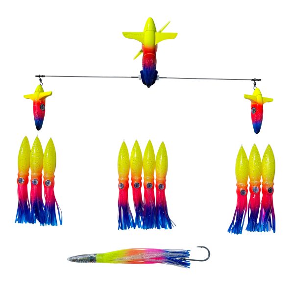 CHATTER LURES 24" WINGMAN SIDE TRACKER WITH 9" SHELL SQUID