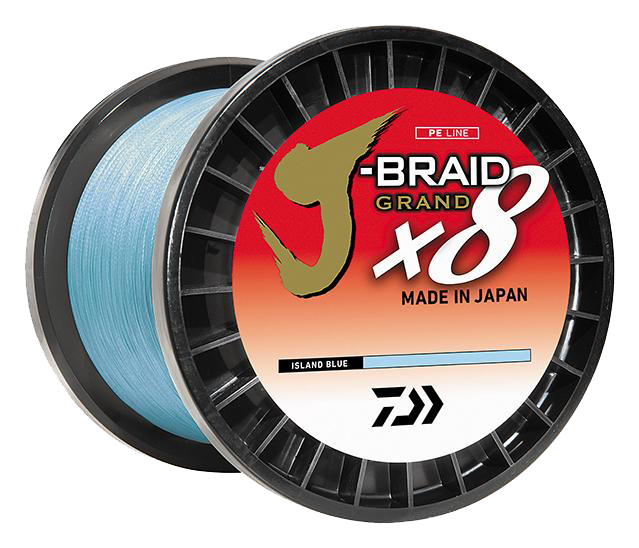 DAIWA J-BRAID GRANDX8 50 LB ISLAND BLUE 300 YARDS