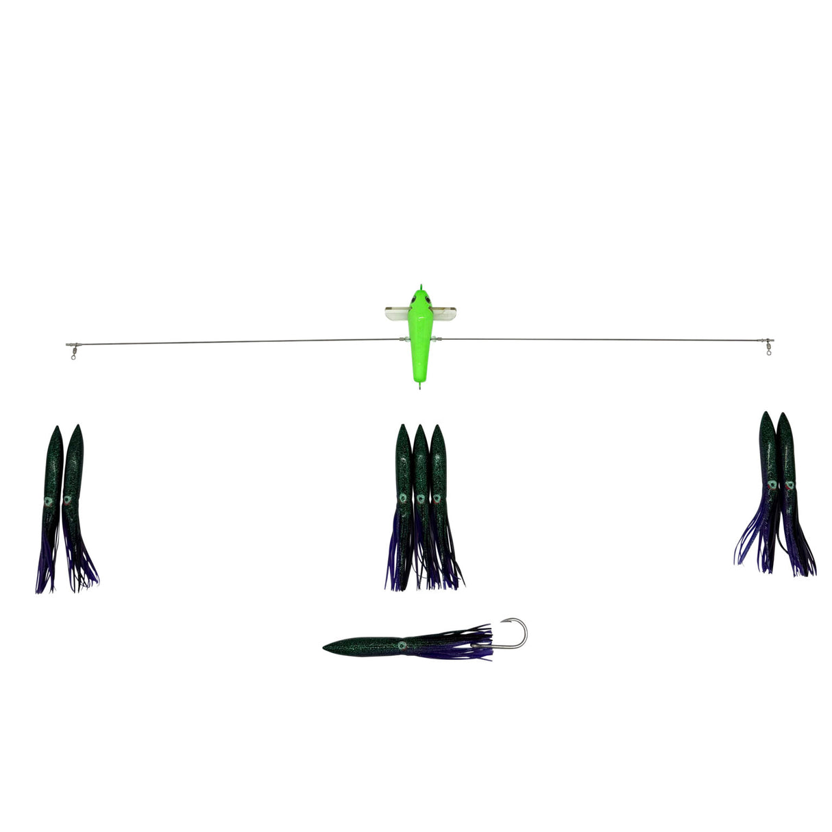 JB 36" SIDE TRACKER WITH 11" FUKU SQUID