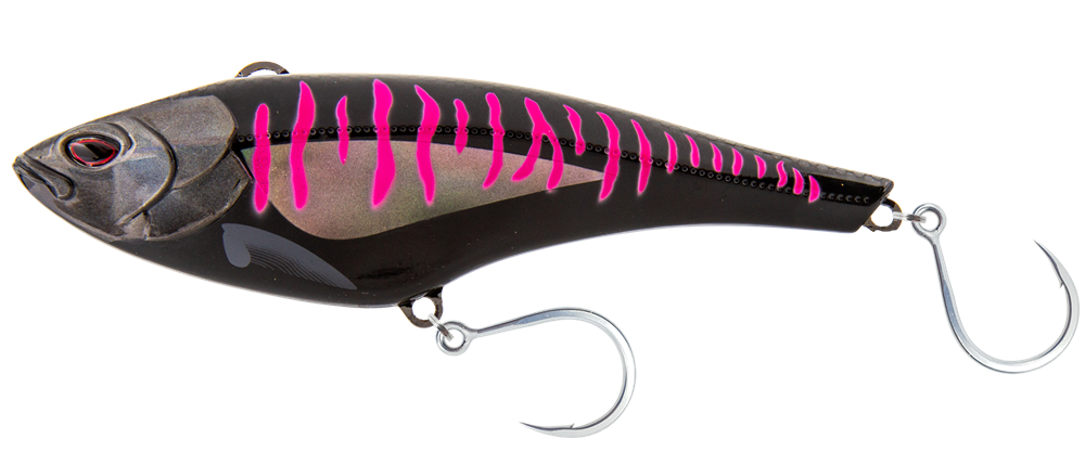 NOMAD MADMACS 130 SINKING HIGH SPEED 5" BLACK PINK MACKEREL 3.5 OZ