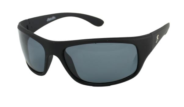 B.B OUTDOOR OPTICS SUNGLASSES MATTE BLACK FRAME SMOKE LENS