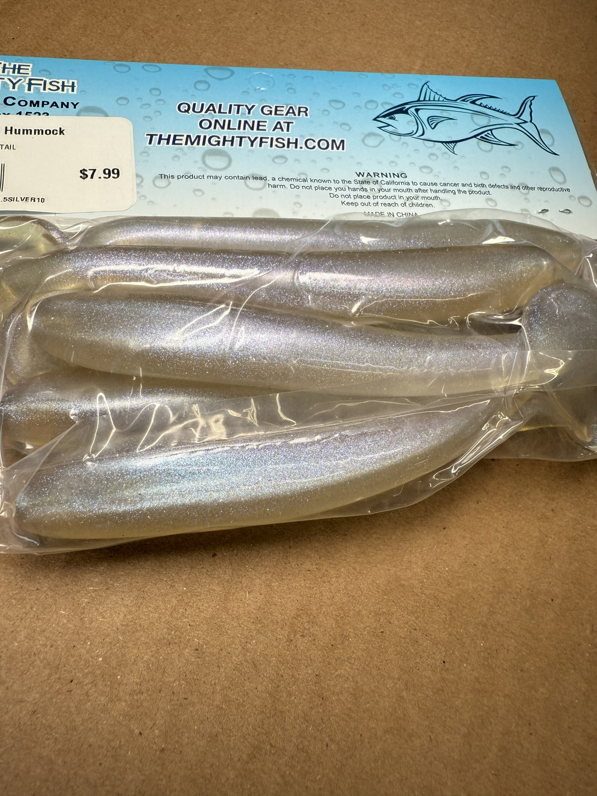 GRAVITY TACKLE PADDLETAIL 8"