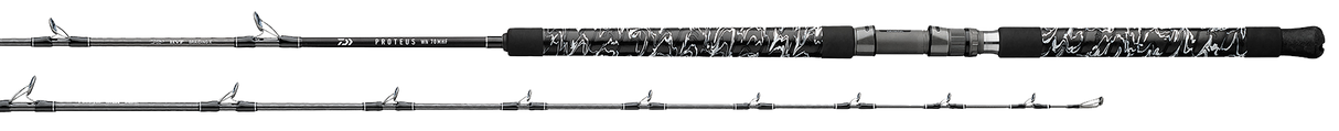 DAIWA PROTEUS INSHORE SPINNING ROD WINN GRAY 7'6" H F 55-80 LB PRWNC76HFS