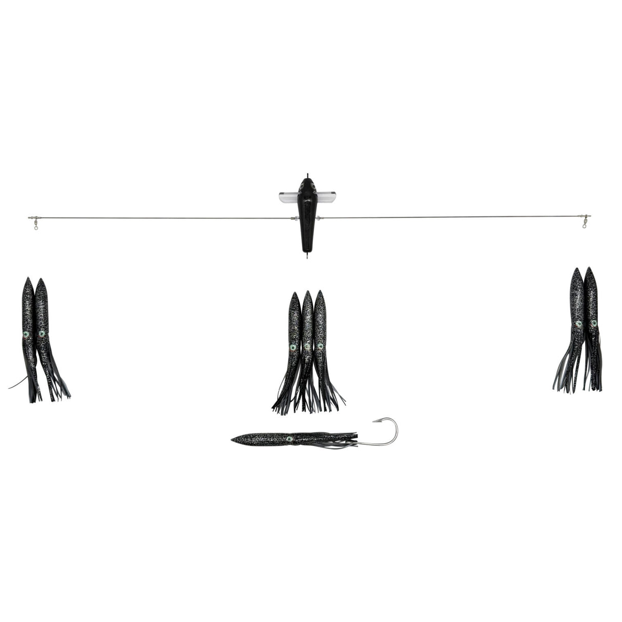 JB 36" SIDE TRACKER WITH 11" FUKU SQUID