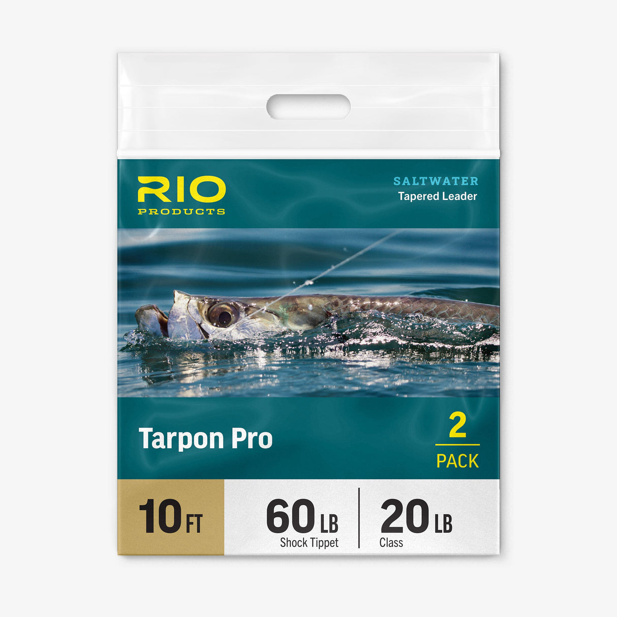 RIO PRO TARPON LEADER 20LB CLASS 80LB FLUOROCARBON SHOCK