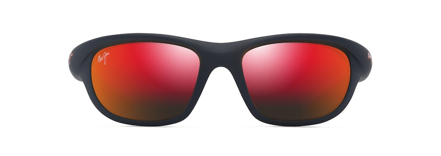 MAUI JIM HAWAII LAVA HAULANI MATTE SOLID DARK BLUE W/ORANGE