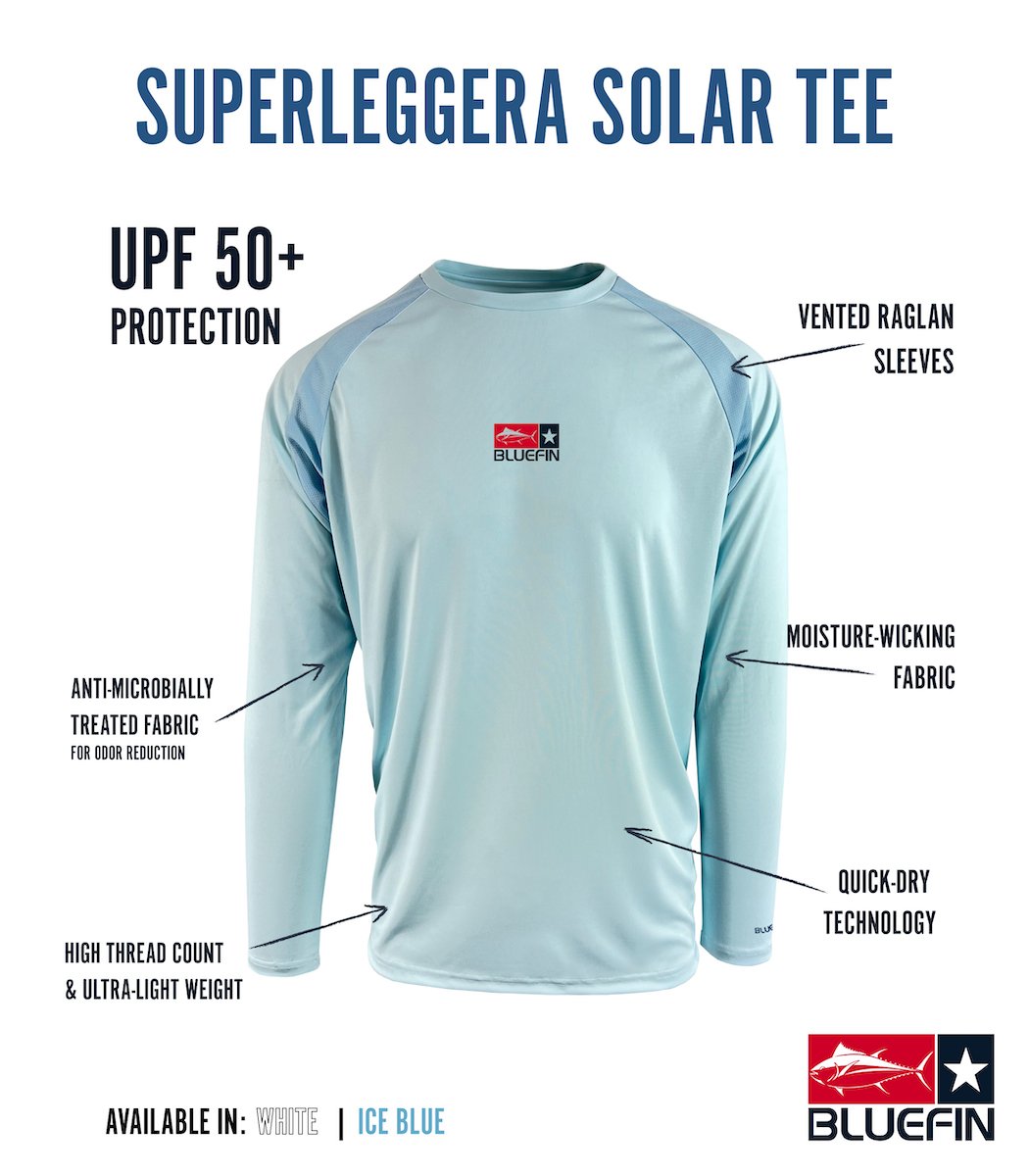 BLUEFIN SUPER LEGGERA L/S SOLAR TEE VINTAGE TUNA STAMP