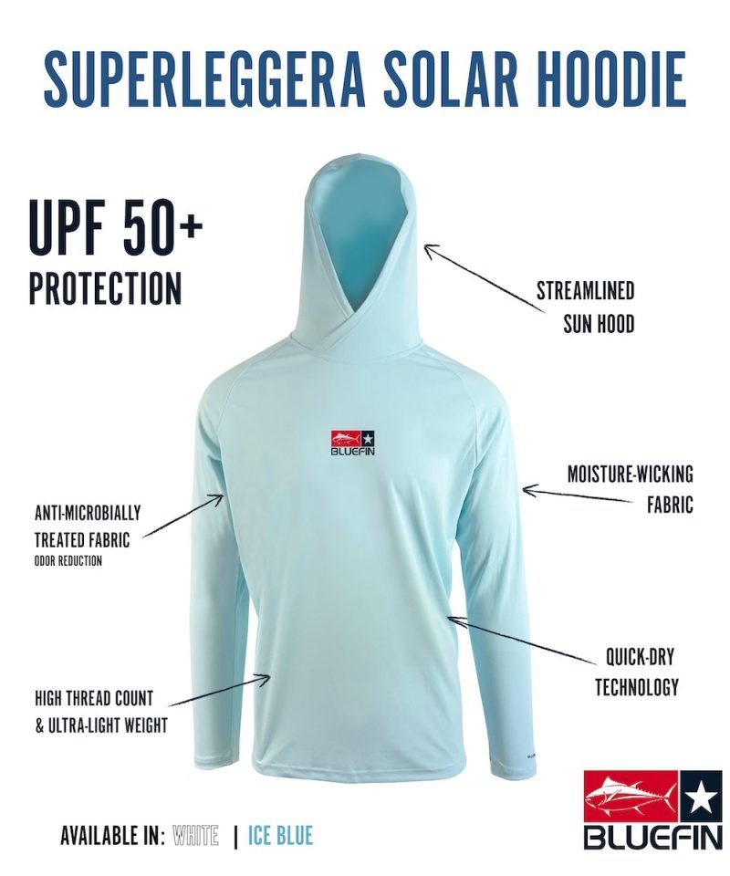 BLUEFIN SUPER LEGGERA SOLAR HOODIE GH OFFSHORE TUNA