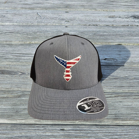 CHASING TAIL SNAP BACK HAT HEATHER GRAY/BLACK W/AMERICAN TAIL