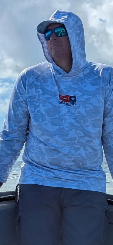 BLUEFIN RASHGUARD HOODIE CAMO