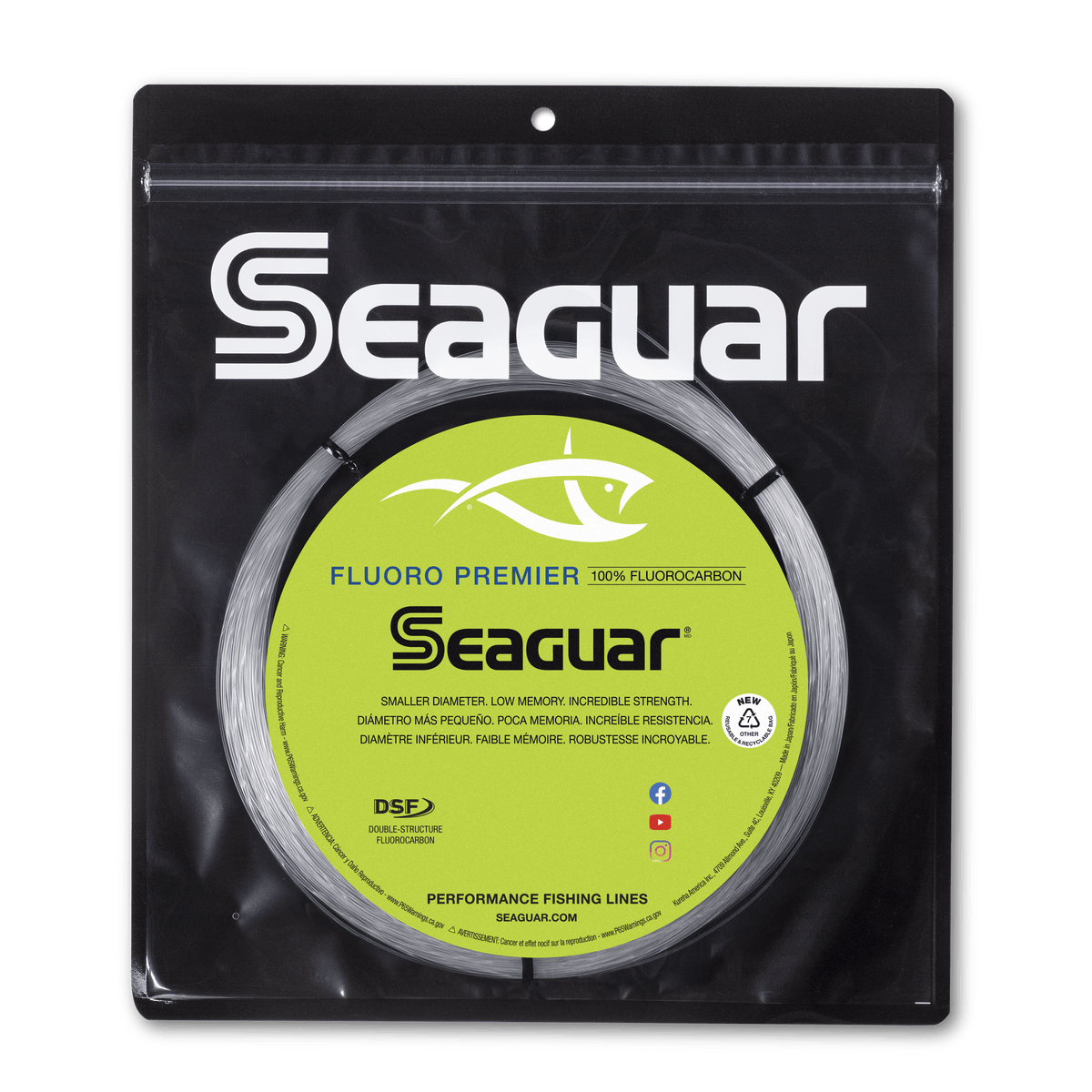SEAGUAR FLUOROCARBON PREMIER BIG GAME 110 YARDS 130 LB