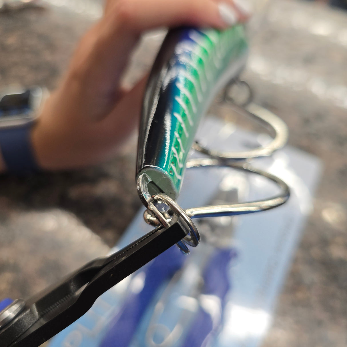 TMF HEAVY DUTY SPLIT RING PLIERS BLUE