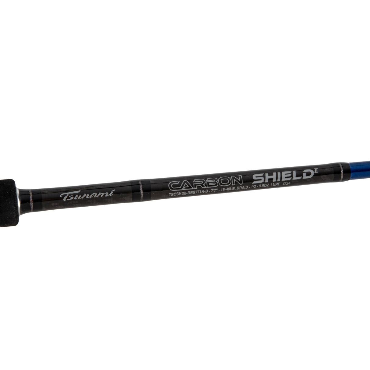 TSUNAMI CARBON SHIELD II BIG BAIT SPINNING ROD 7'7" 15-40 LB