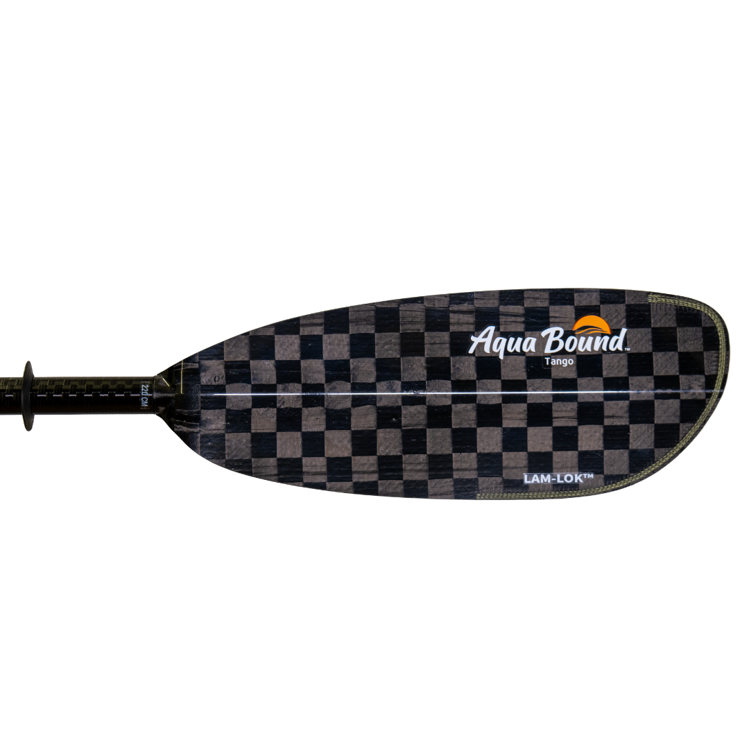 AQUA-BOUND TANGO CARBON BK LAM-LOK/POSI-LOK CARBON SHAFT 2 PC KAYAK PADDLE