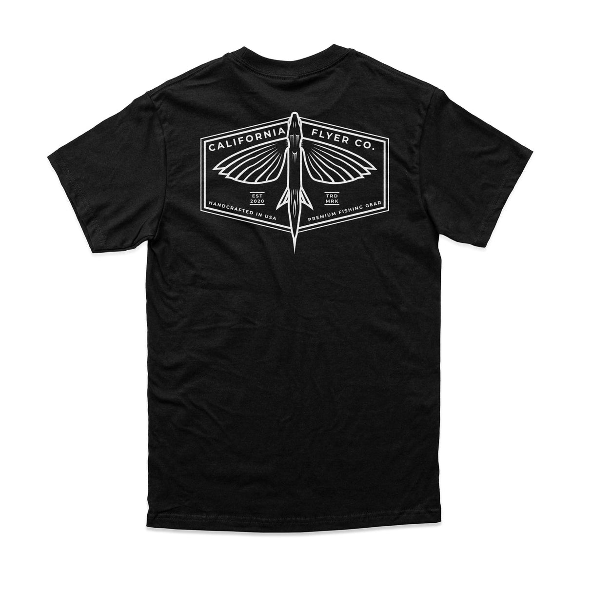 CALIFORNIA FLYER CO. LOGO TEE BLACK HEX