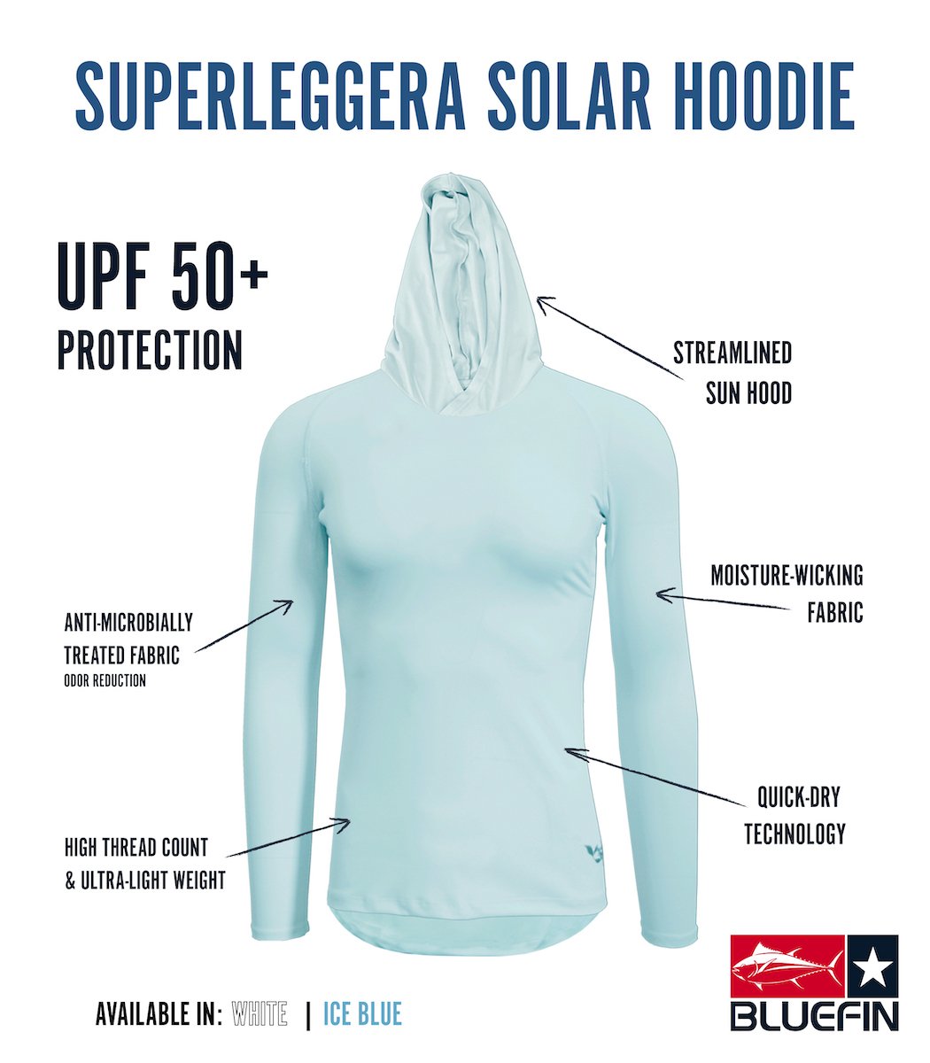 BLUEFIN LADIES SUPER LEGGERA EXOTIC FLOWERS SOLAR HOODIE