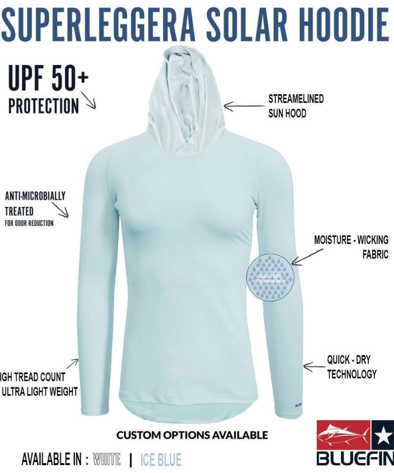 BLUEFIN LADIES SUPER LEGGERA SOLAR HOODIE