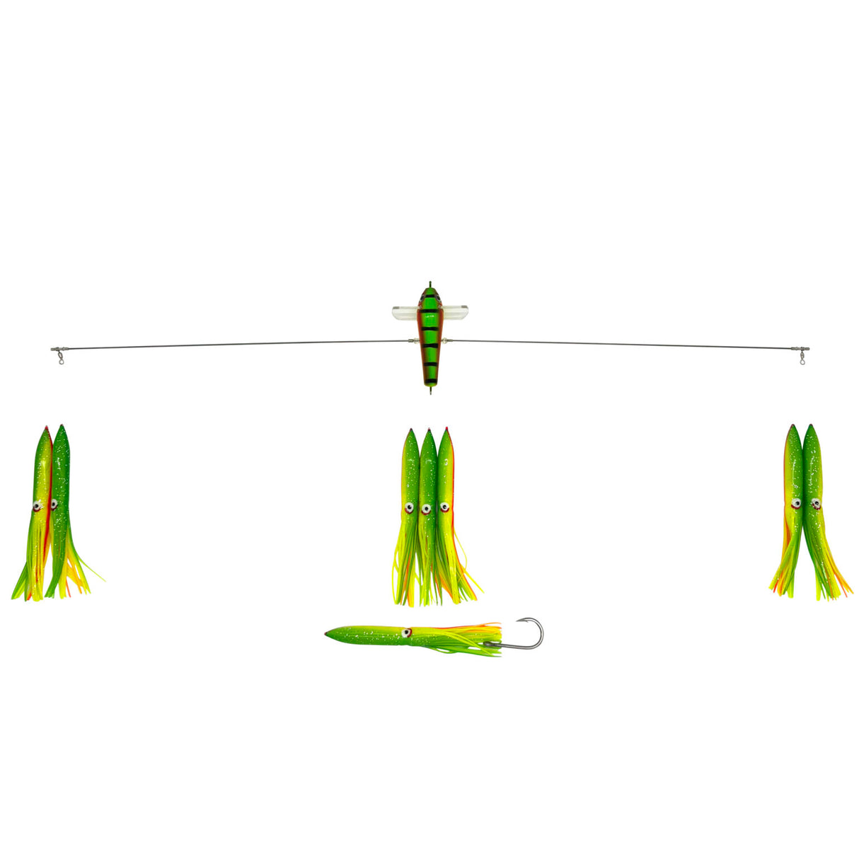 JB 36" SIDE TRACKER WITH 11" FUKU SQUID