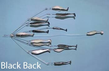 9'ERS LURES 4" NE 6-ARM SHAD RIG