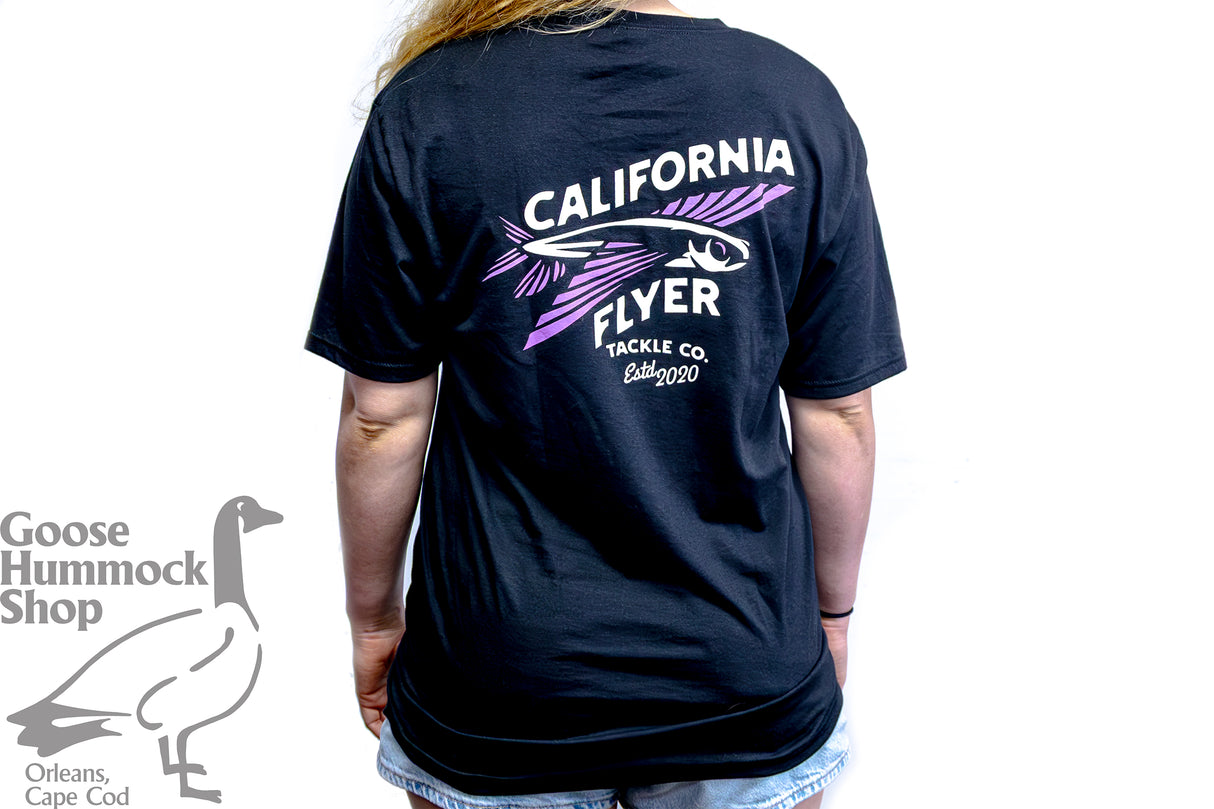 CALIFORNIA FLYER CO. PURPLE FLYER LOGO TEE