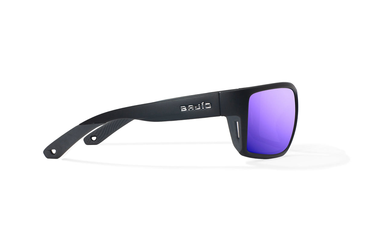 BAJIO BALES BEACH BLACK MATTE/VIOLET MIRROR GLASS