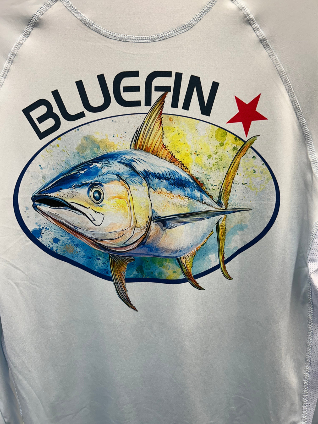 BLUEFIN SUPER LEGGERA L/S SOLAR TEE WATERCOLOR YELLOWFIN
