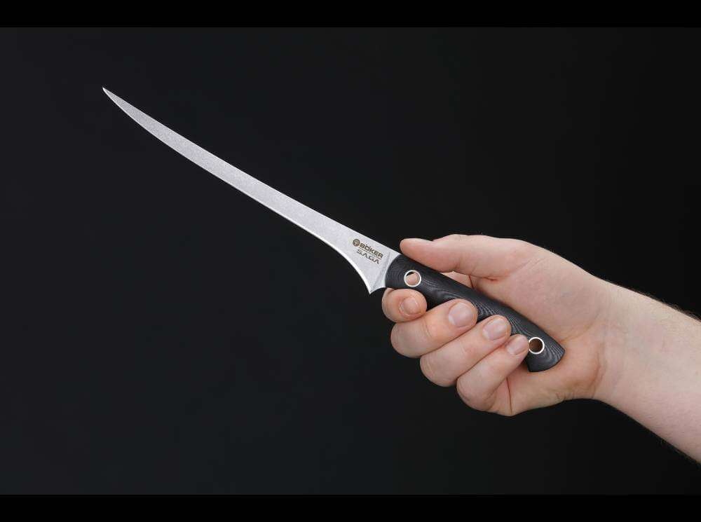 BOKER SAGA FILLET KNIFE STONEWASH