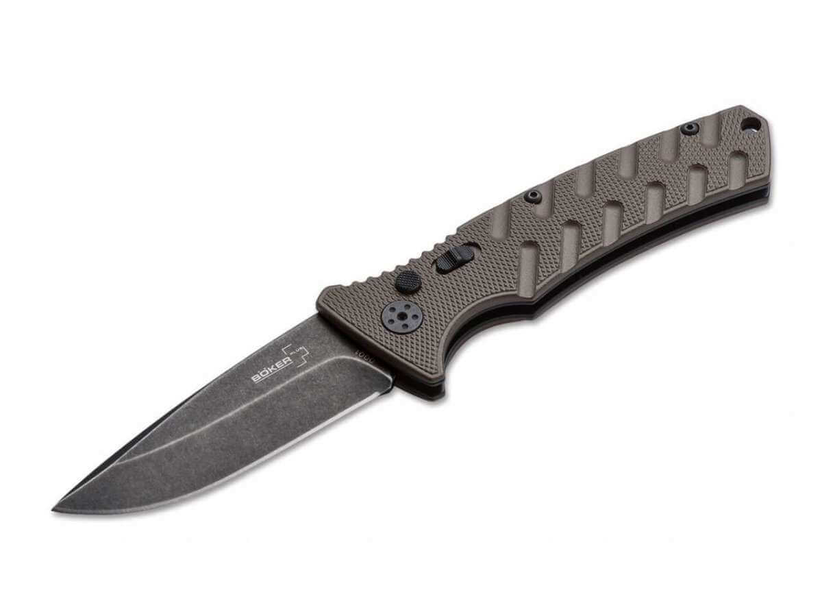 BOKER PLUS STRIKE AUTO TANTO COYOTE