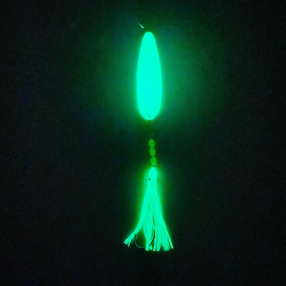 MONOMOY TACKLE 5" GLOW SPOON GLOW SQUID