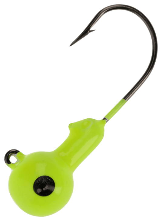 EAGLE CLAW TIN BALL CHARTREUSE HEAD JIG HOOK